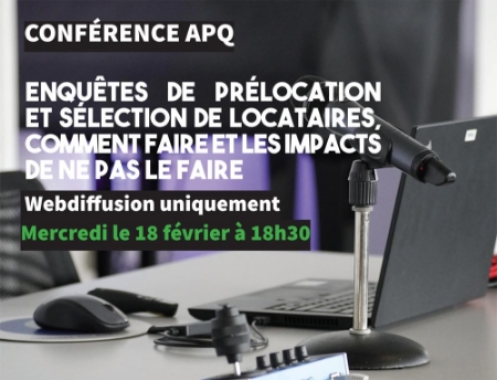 Image de Conférence en ligne- 18 février 2026 - Enquêtes de prélocation et sélection de locataires